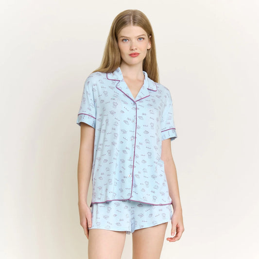 All American Shortie PJ Set - Dreamy Brunch