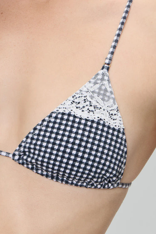 Elena Micro Cotton Bikini Top - Midnight Wishes