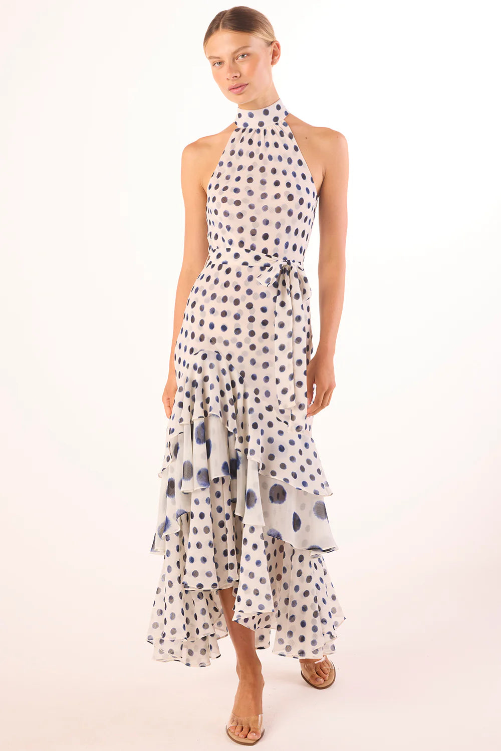 Eliana Dress - Polka Dot Mix Chiffon