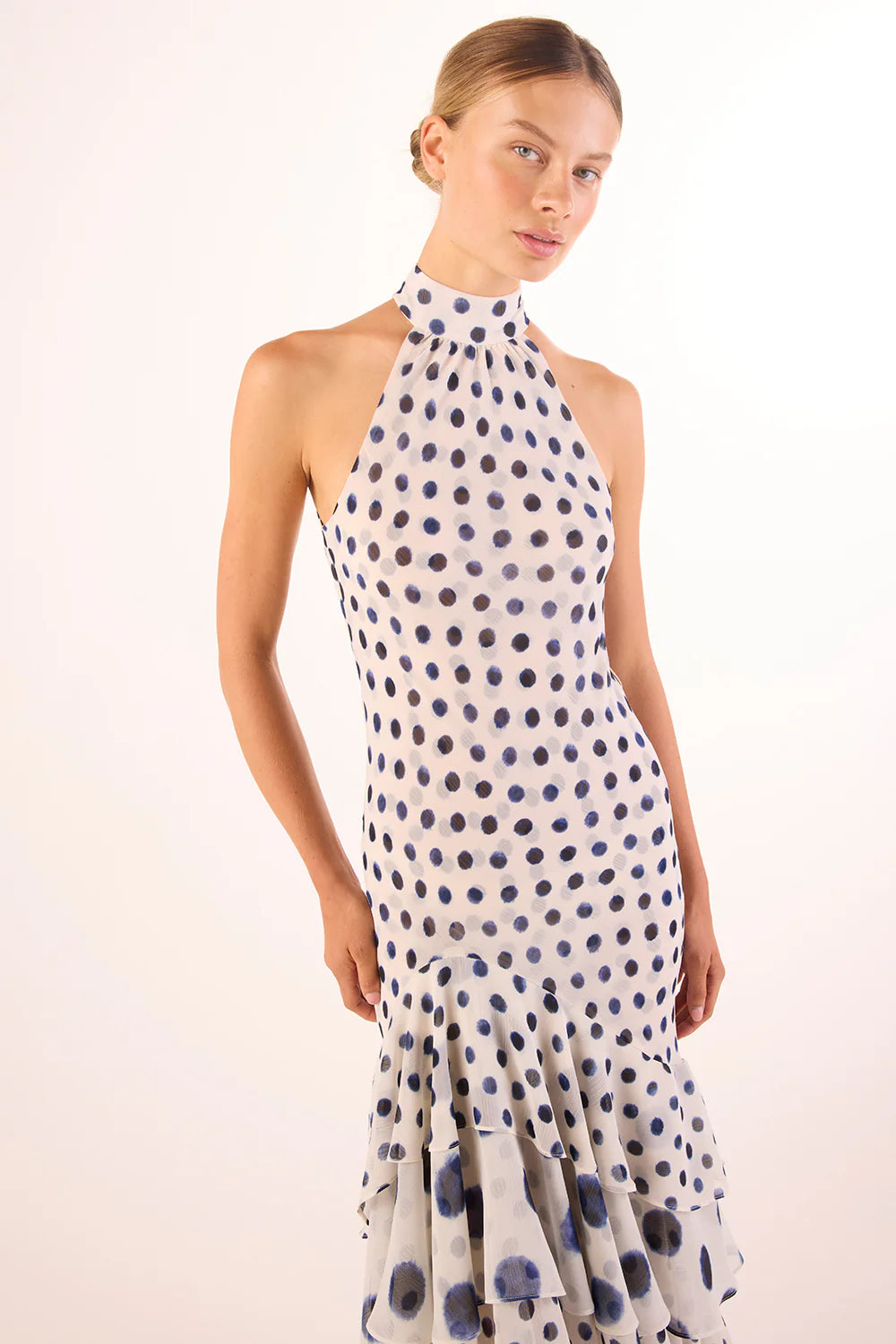 Eliana Dress - Polka Dot Mix Chiffon