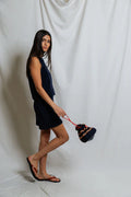 Emery Loop Terry Mini Skirt - Navy