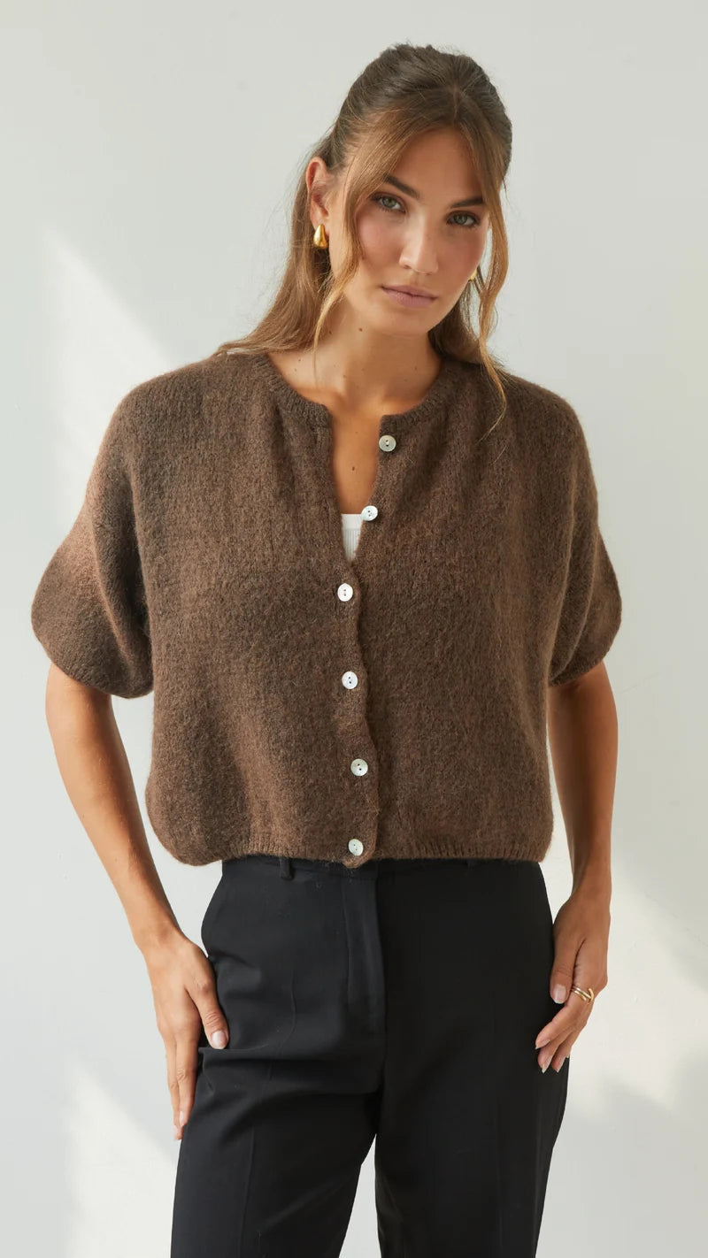 Emme Cardigan - Espresso