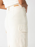 Essential Cargo Standard Rise Skirt - French Vanilla