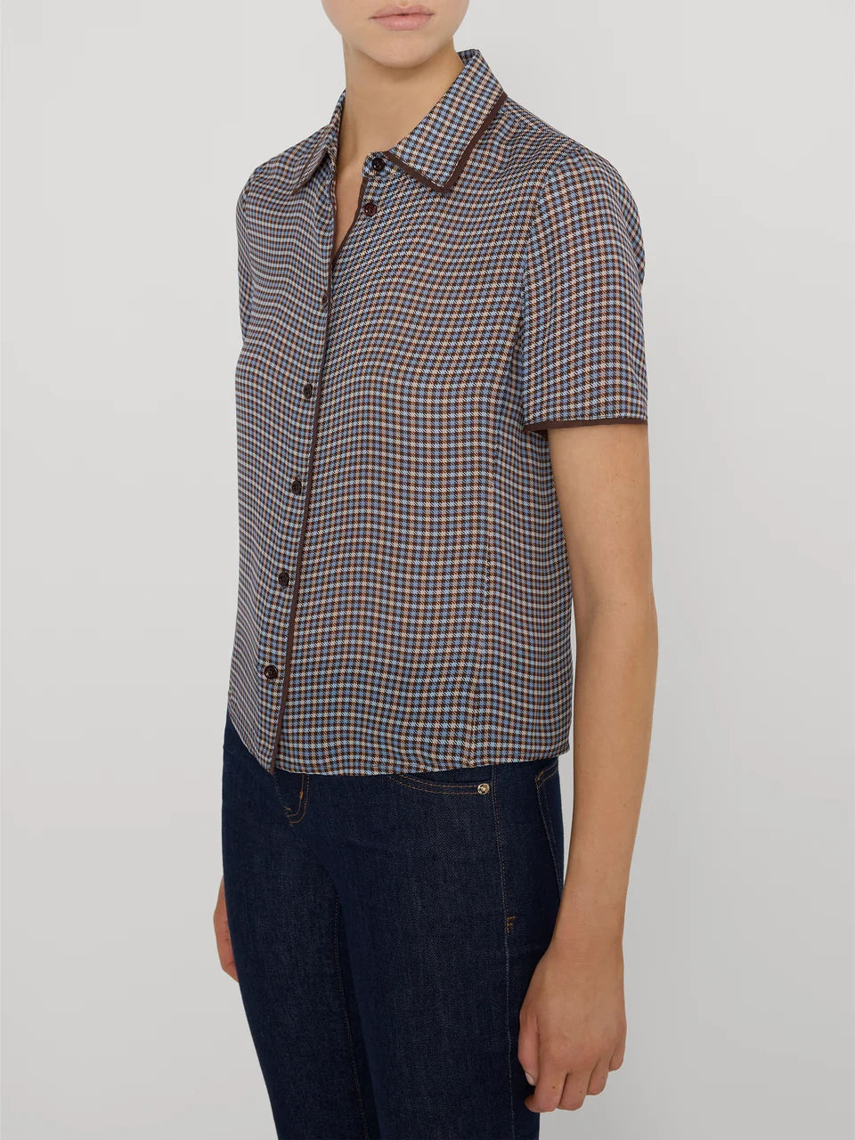 The Essential Top - Chestnut Multi Plaid