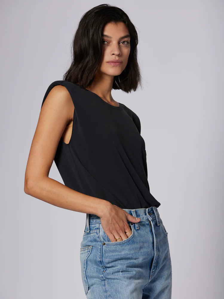 Estelle Sleeveless Shirt - True Black – Premium Boutique