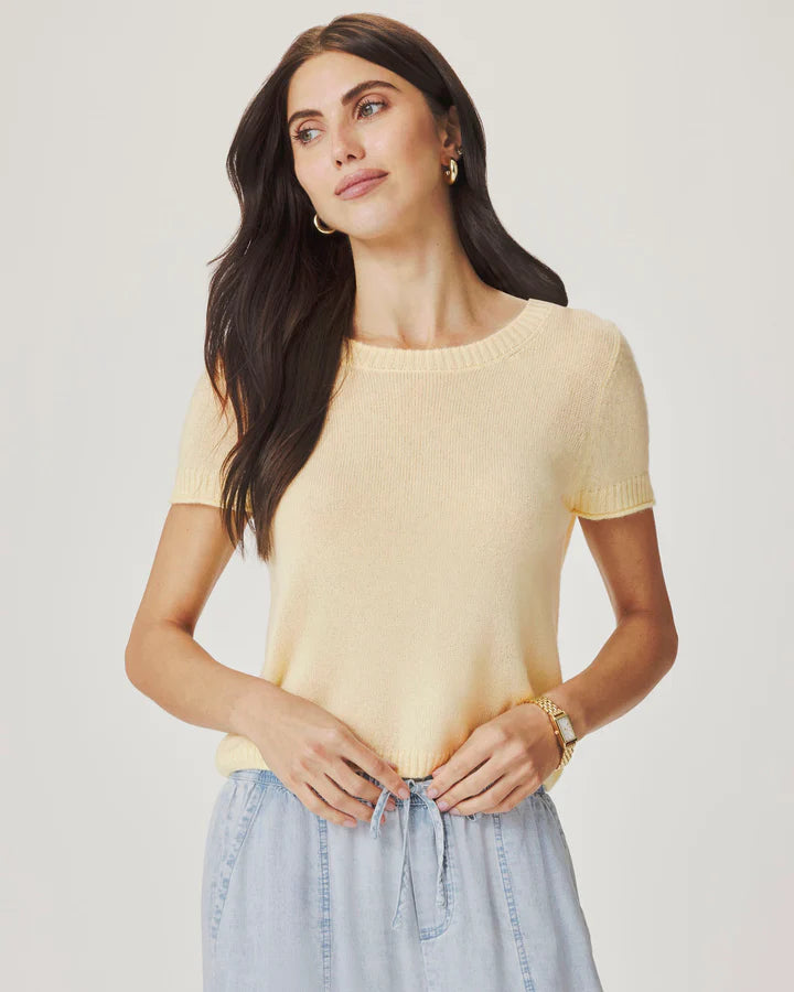 Emerson Short Sleeve Sweater - Honeysuckle