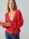 Falling For Fall Cardi - Cherry Red