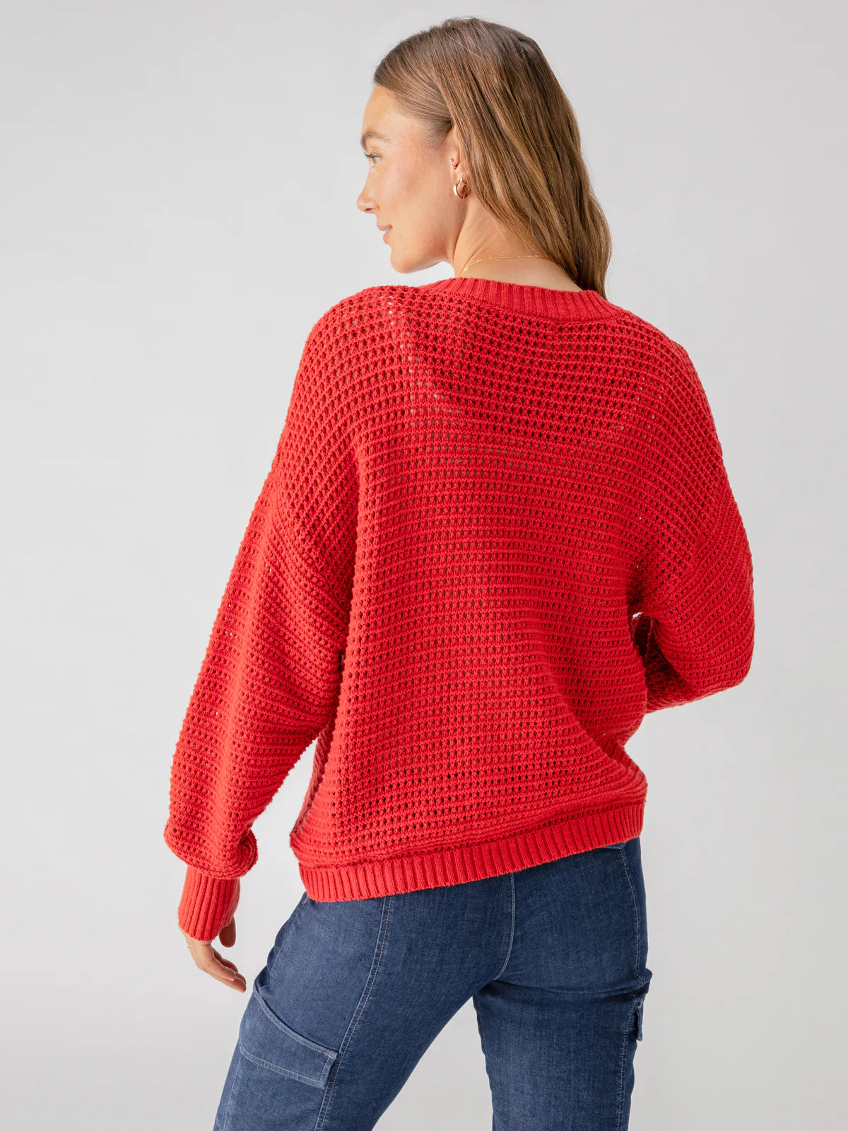 Falling For Fall Cardi - Cherry Red