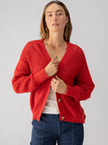 Falling For Fall Cardi - Cherry Red