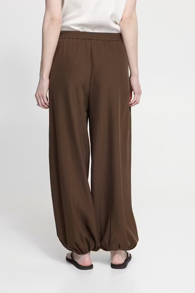 Fava Trousers - Slate Black Melange / Brown