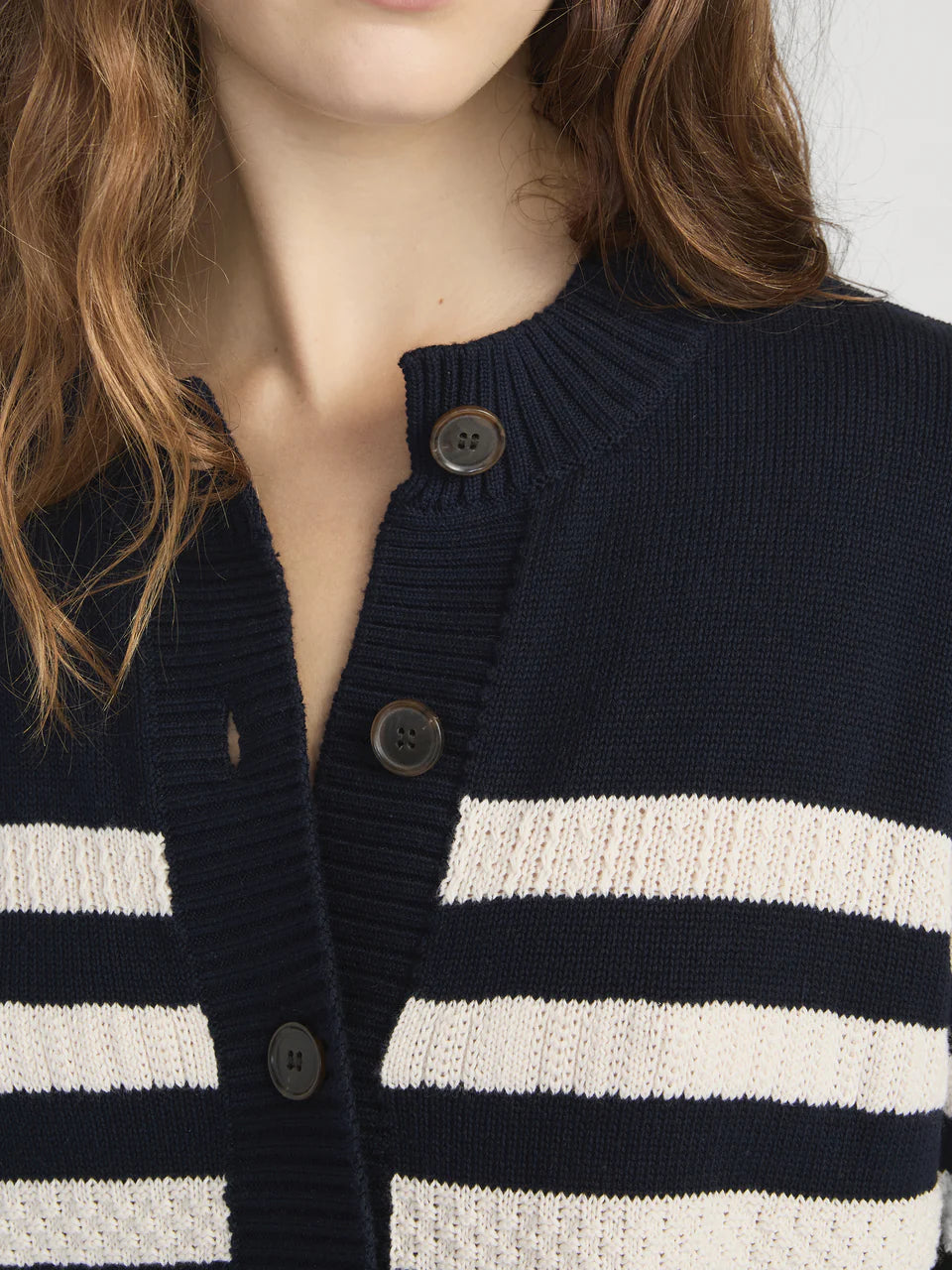 The Variation Femme Cardi - Navy Multi