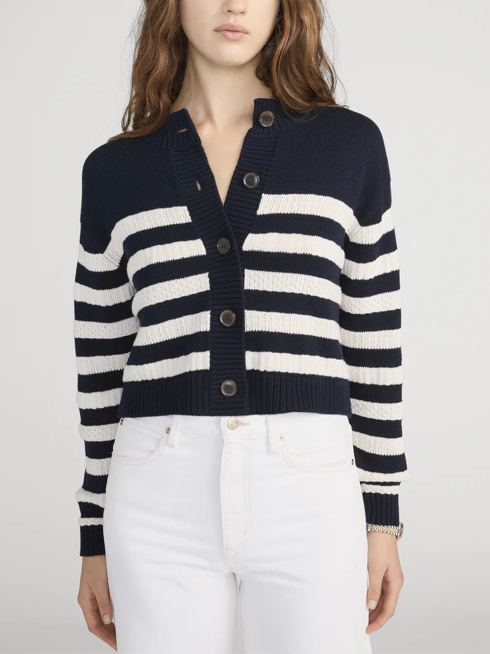 The Variation Femme Cardi - Navy Multi