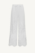 Flora Pant -  White Beachside Broderie