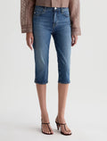 Maisie Jean Mid-Rise Capri - Foxy
