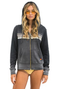 5 Stripe Hoodie - Faded Smoke