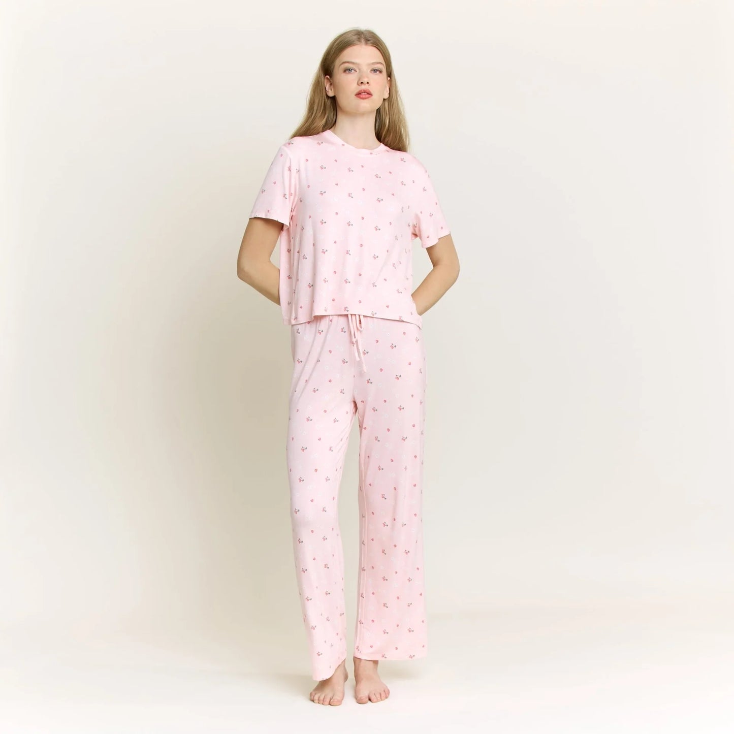 All American Tee Pant Set - Flora Strawberries