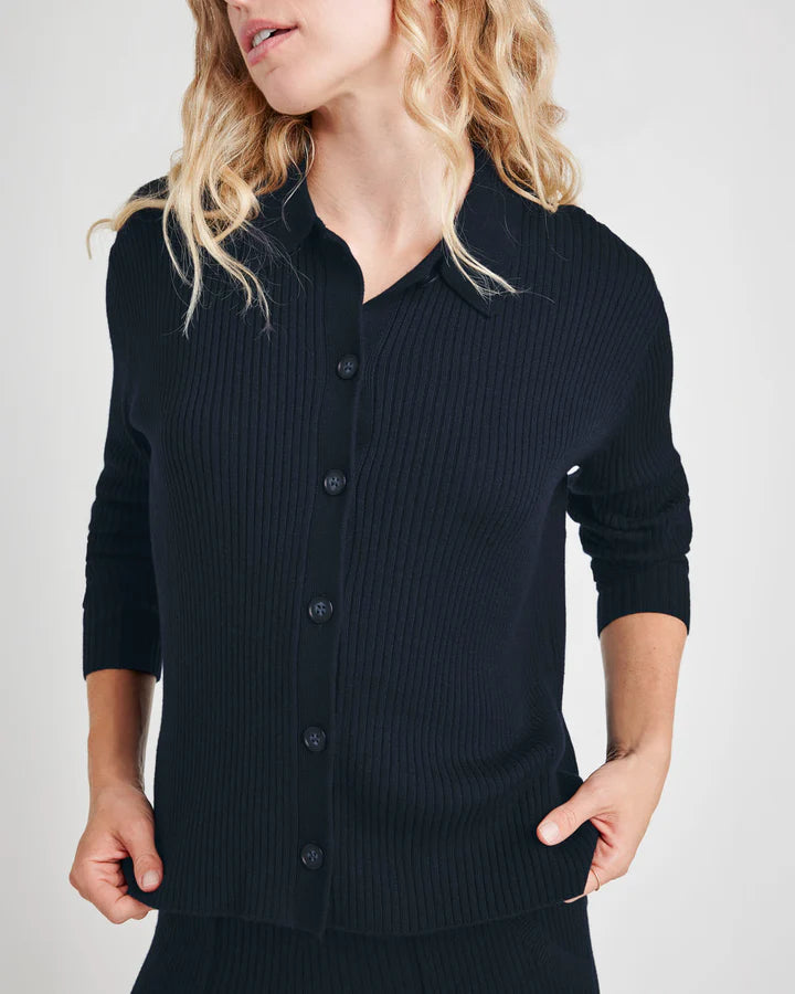 Georgie Polo Button Down - Navy