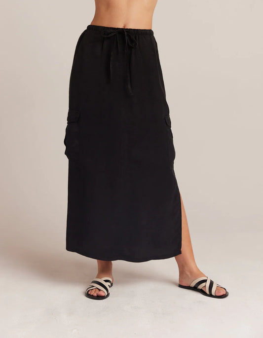 Goldie Bellow Pocket Cargo Skirt - Black