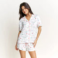All American Shortie PJ Set - Ivory Gondolas