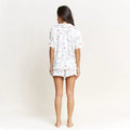 All American Shortie PJ Set - Ivory Gondolas