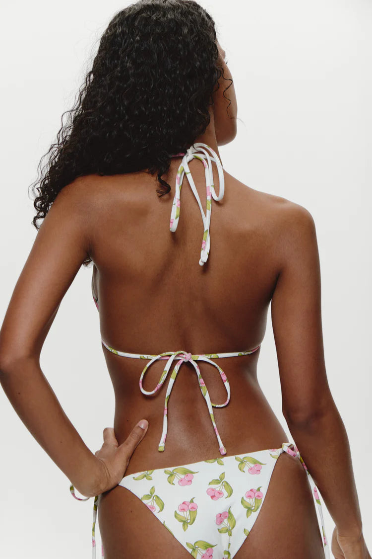 Grace Beaded Triangle Bikini Top - Cherry Picked