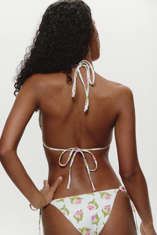 Grace Beaded Triangle Bikini Top - Cherry Picked