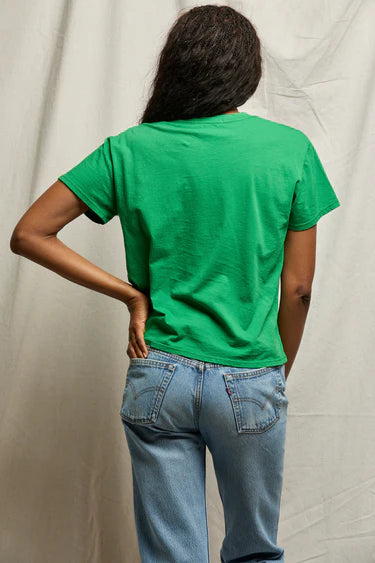 Harley Cotton Boxy Crew Neck Tee - Grass