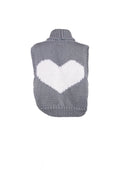 Short Heart Vest - Stone / Snow