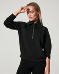 Air Essentials Half Zip - Very Black