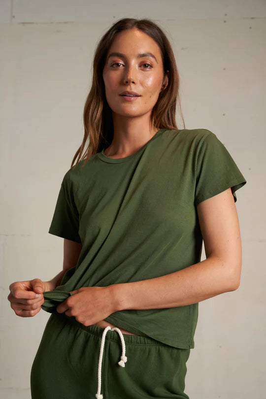 Harley Lightweight Cotton Crew Tee - Fern Green