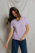 Harley Cotton Boxy Crewneck Tee - Ultraviolet