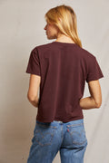 Harley Crispy Lightweight Cotton Boxy Crew Tee - Blackberry