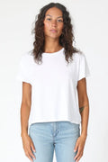 Harley Cotton Boxy Crew Tee - White