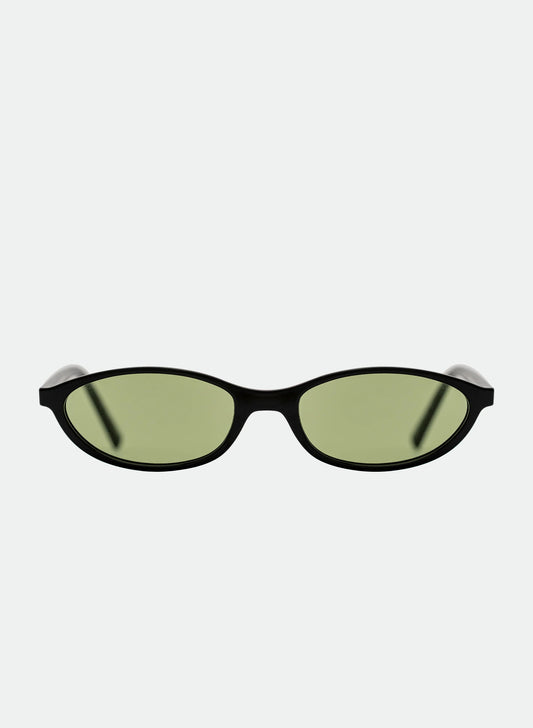 Sunglasses - Black/Light Green
