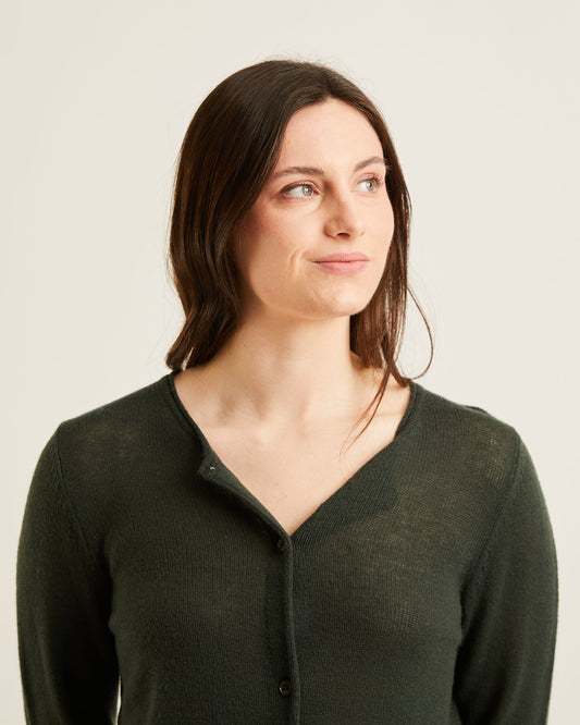 Helly Cardigan - Melange Army