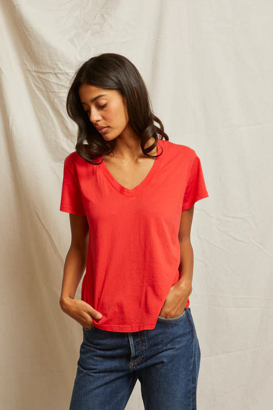 Hendrix Tee - Poppy Red