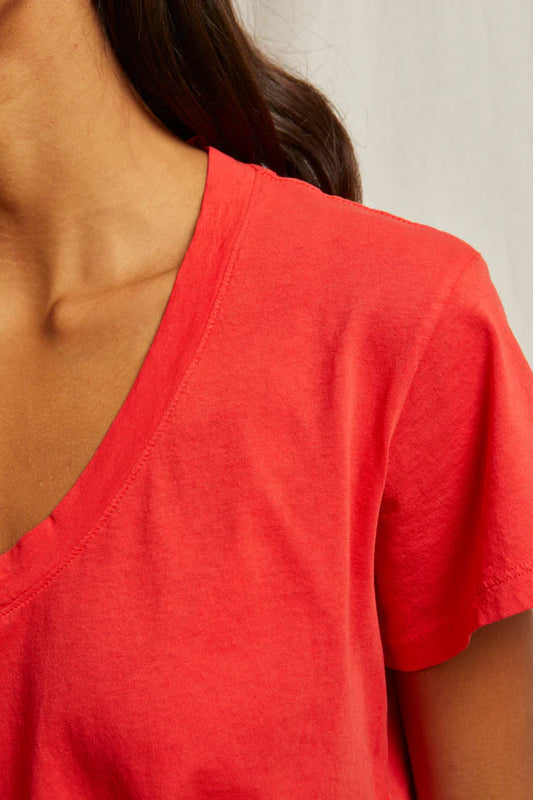 Hendrix Tee - Poppy Red
