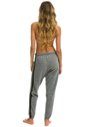 5 Stripe Sweatpants - Heather Grey/Grey