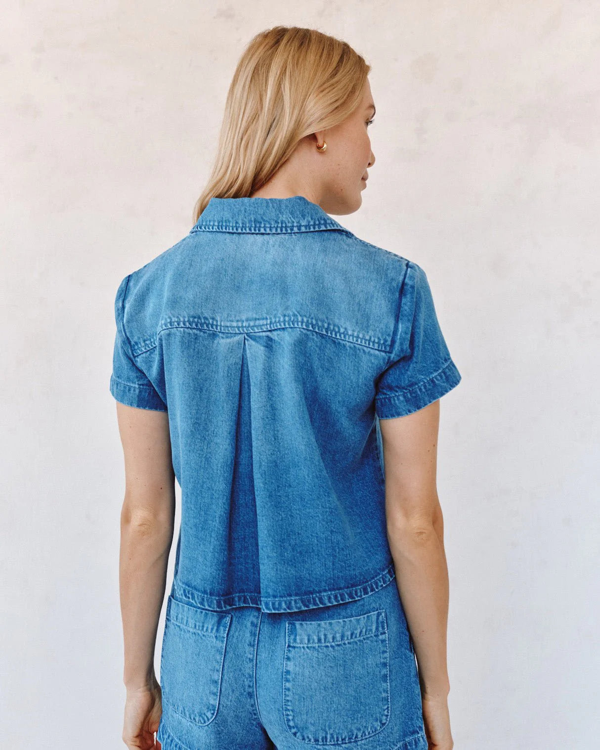 Short Sleeve Flap Pocket Shirt - Spring Horizon Wash