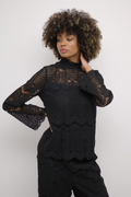 Ima Lace Blouse - Black