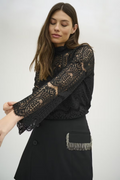 Ima Lace Blouse - Black