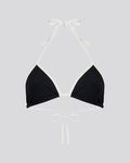 The Iris Ribbed Bikini Top - Blackout