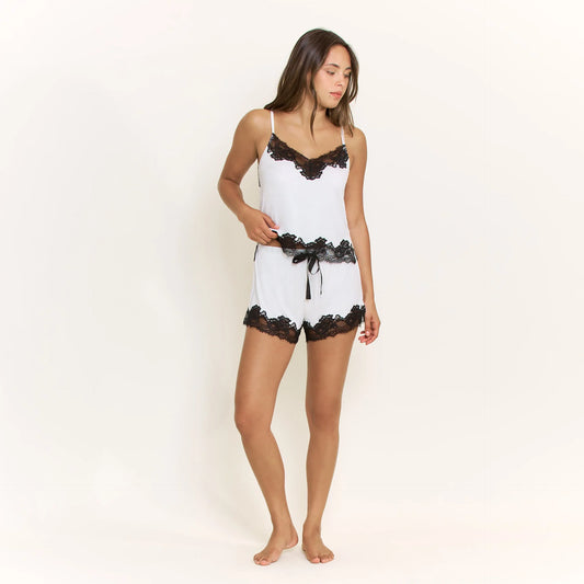 Dream On Cami Shortie Set - Ivory