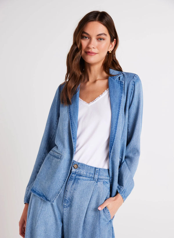 Jagger Easy Longline Blazer - Vintage Horizon Wash