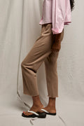 Jamaica Beach Fleece Capri Pant - Mocha