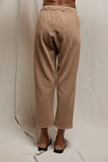 Jamaica Beach Fleece Capri Pant - Mocha