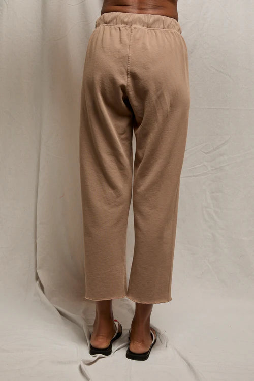 Jamaica Beach Fleece Capri Pant - Mocha