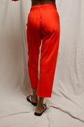 Jamaica Beach Fleece Capri Pant - Tomato