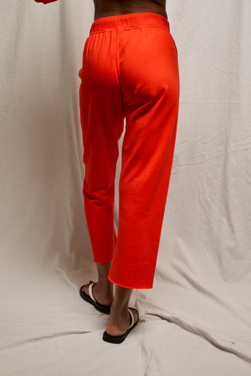 Jamaica Beach Fleece Capri Pant - Tomato