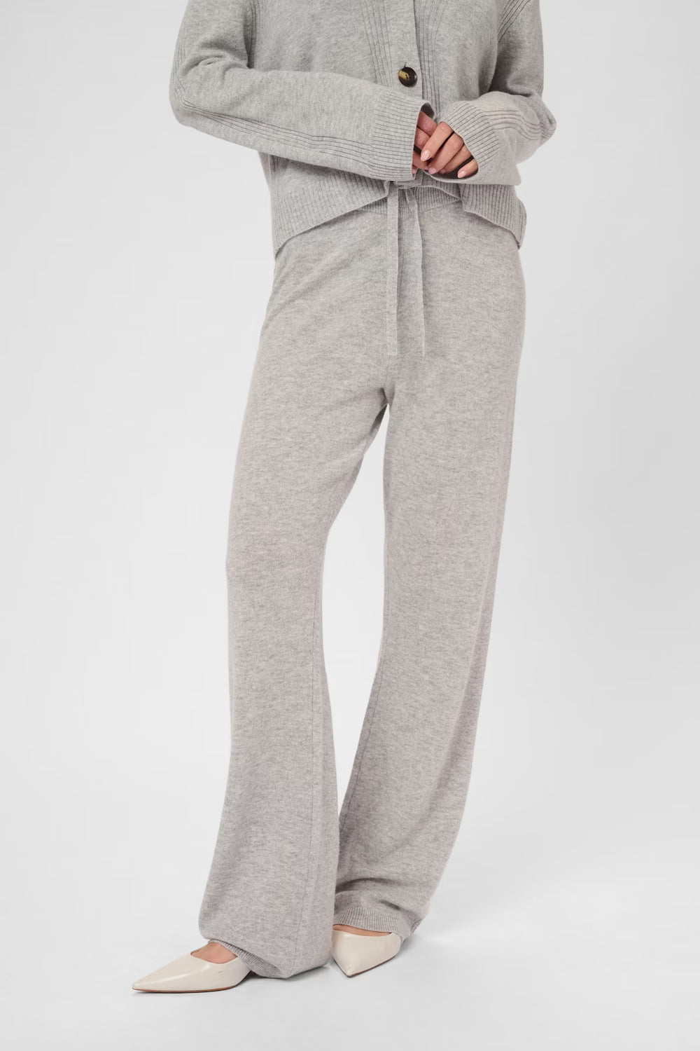 Bjanca Arrow Pants - Mid Grey Melange
